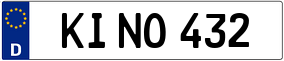 Trailer License Plate